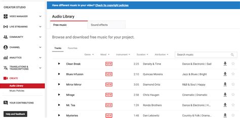 Audio Library .